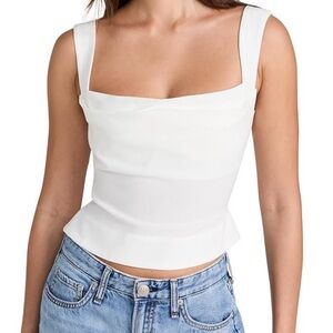 Miaou Cream Imogene Corset Top, size small